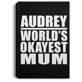 Audrey World's Okayest Mum - Canvas Portrait