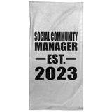 Social Community Manager Established EST. 2023 - Hand Towel