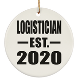 Logistician Established EST. 2020 - Circle Ornament