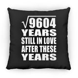 98th Anniversary Square Root of 9604 Years Still In Love - Throw Pillow Black
