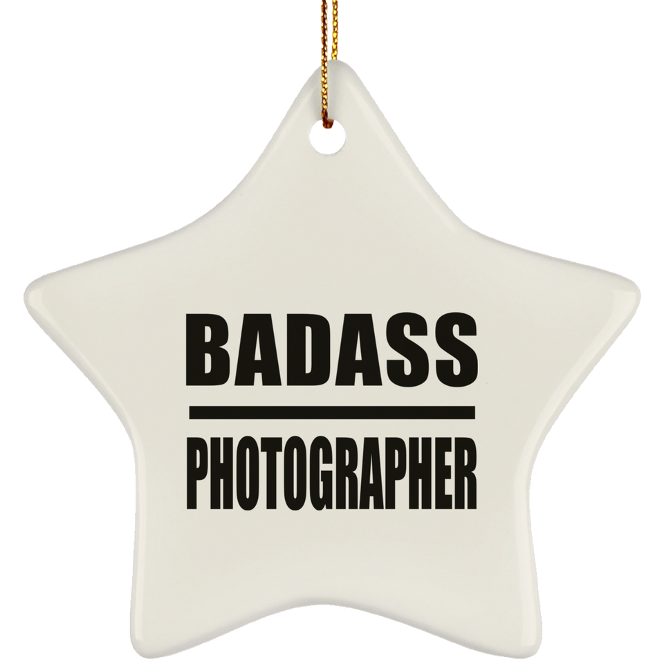 Badass Photographer - Star Ornament