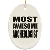 Most Awesome Archeologist - Oval Ornament