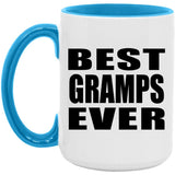 Best Gramps Ever - 15oz Accent Mug Blue