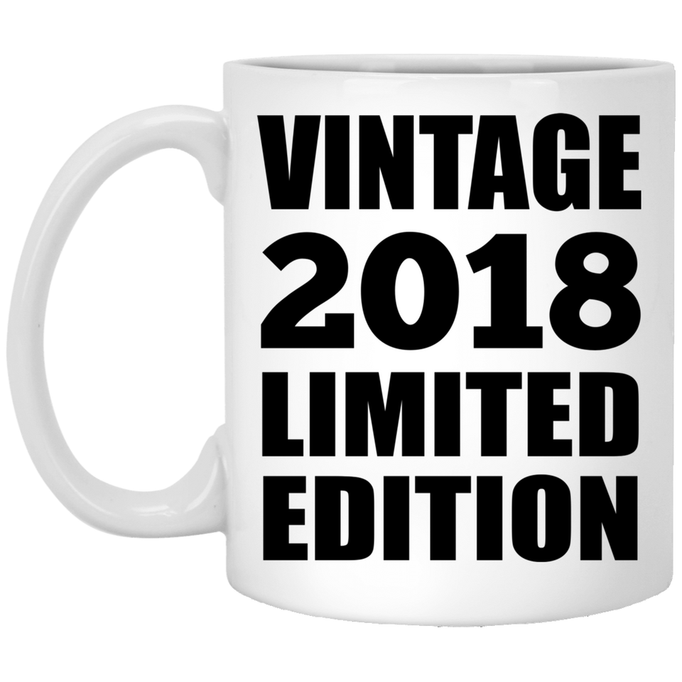 6th Birthday Vintage 2018 Limited Edition - 11oz Coffee Mug
