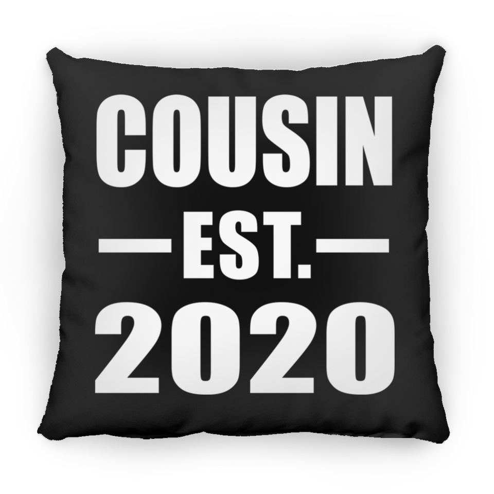 Cousin Established EST. 2020 - Throw Pillow Black