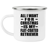 All I Want For Christmas Is My Flat-Coated Retriever - 12oz Camping Mug