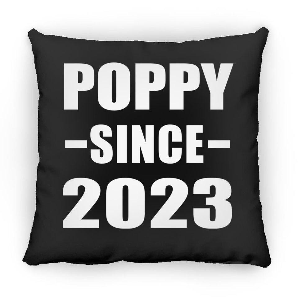 Poppy Since 2023 - Throw Pillow Black