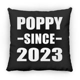 Poppy Since 2023 - Throw Pillow Black