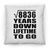 94th Anniversary Square Root of 8836 Years Lifetime To Go - Throw Pillow