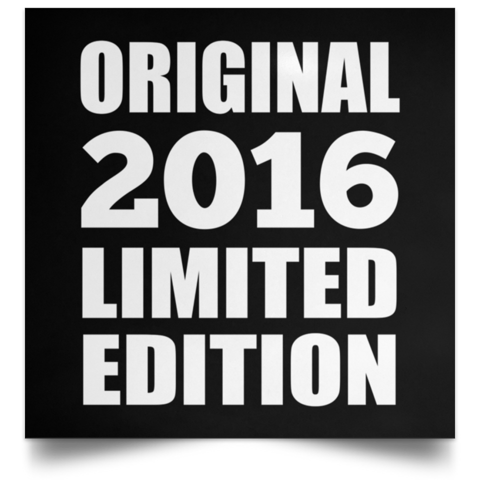 8th Birthday Original 2016 Limited Edition - Poster Square