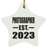 Photographer Established EST. 2023 - Star Ornament