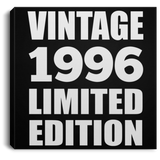 28th Birthday Vintage 1996 Limited Edition - Canvas Square