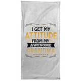 I Get My Attitude From My Awesome Grandma - Hand Towel