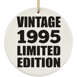 29th Birthday Vintage 1995 Limited Edition - Circle Ornament