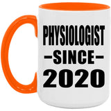 Physiologist Since 2020 - 15oz Accent Mug Orange