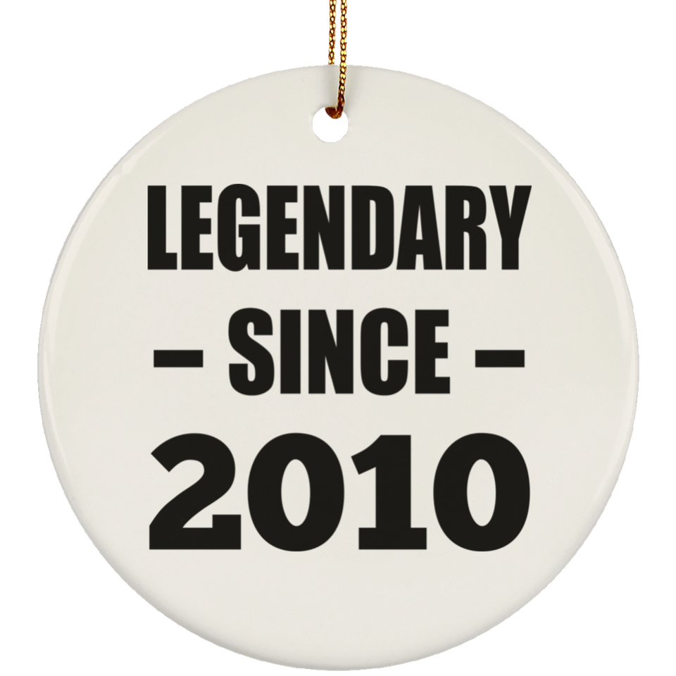 14th Birthday Legendary Since 2010 - Circle Ornament