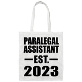 Paralegal Assistant Established EST. 2023 - Tote Bag White