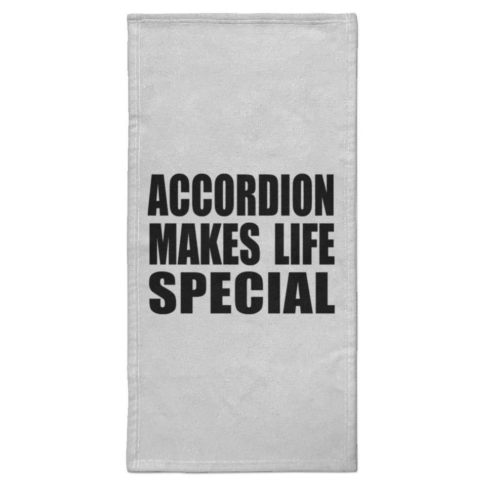 Accordion Makes Life Special - Hand Towel