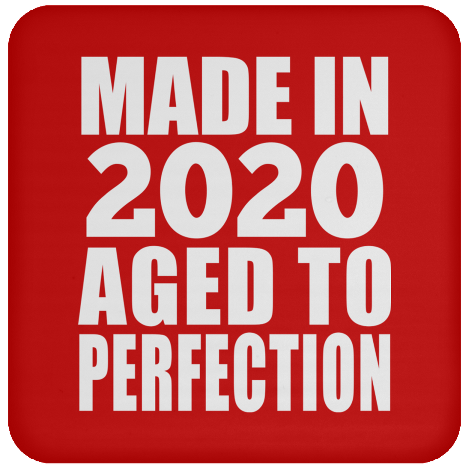 4th Birthday Made In 2020 Aged to Perfection - Drink Coaster