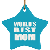 World's Best Mom - Star Ornament