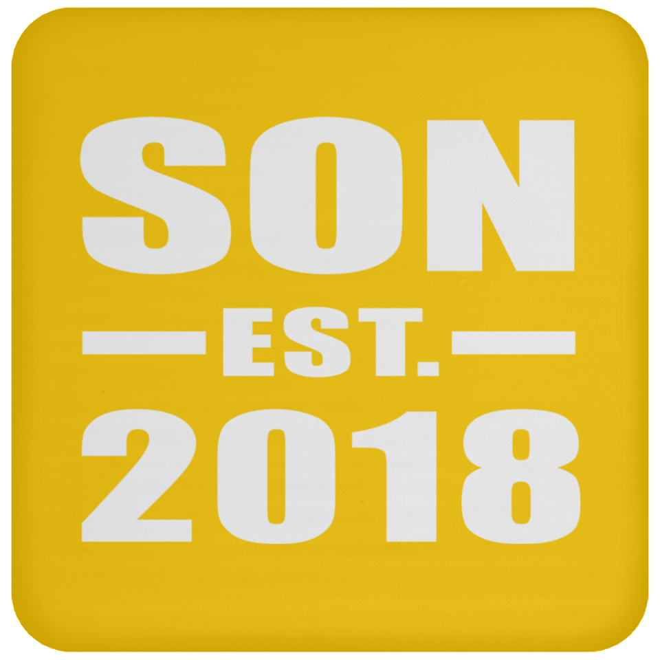 Son Established EST. 2018 - Drink Coaster