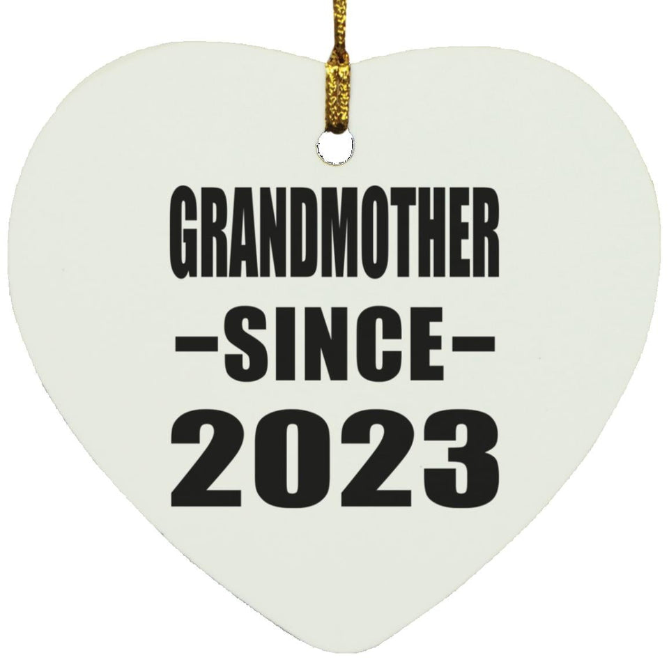 Grandmother Since 2023 - Heart Ornament