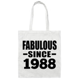 36th Birthday Fabulous Since 1988 - Tote Bag White