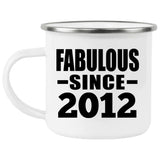 12th Birthday Fabulous Since 2012 - 12oz Camping Mug