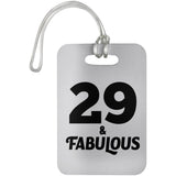 29th Birthday 29 & Fabulous - Luggage Bag Tag