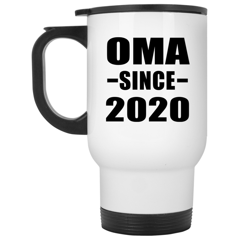 Oma Since 2020 - White Travel Mug