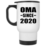 Oma Since 2020 - White Travel Mug