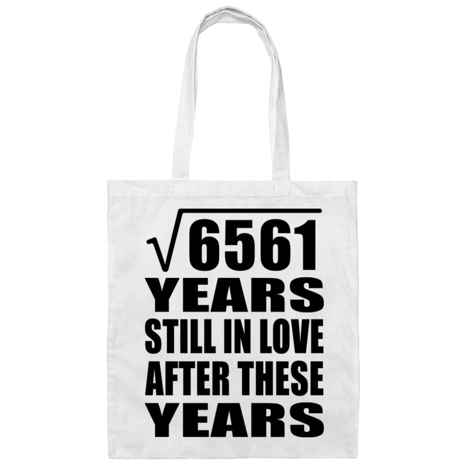 81st Anniversary Square Root of 6561 Years Still In Love - Tote Bag White