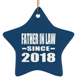Father In Law Since 2018 - Star Ornament