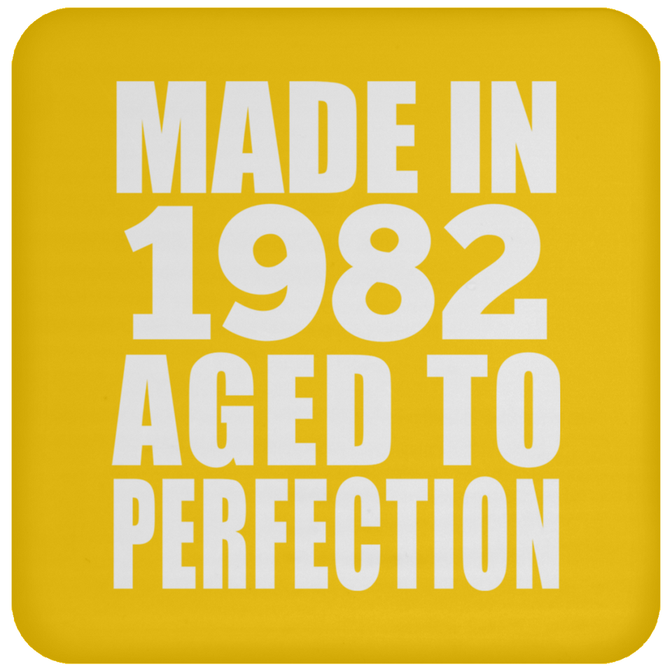 42nd Birthday Made In 1982 Aged to Perfection - Drink Coaster