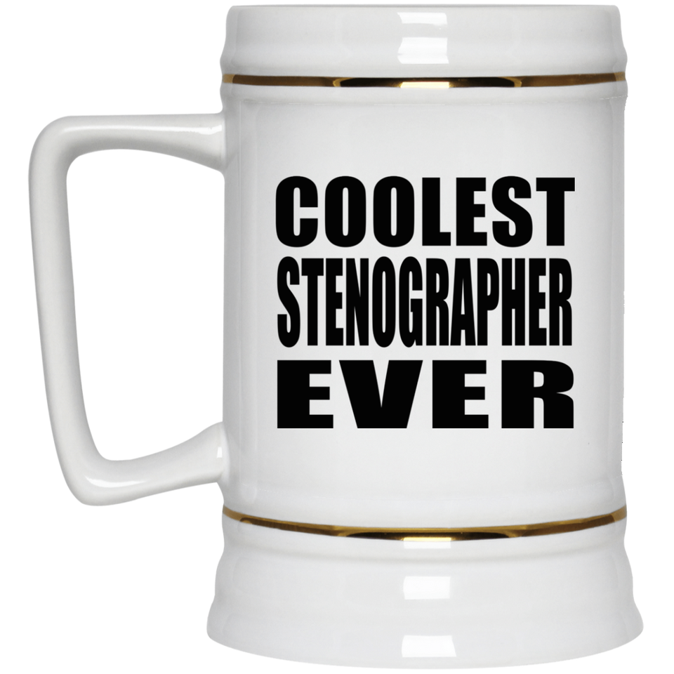 Coolest Stenographer Ever - Beer Stein