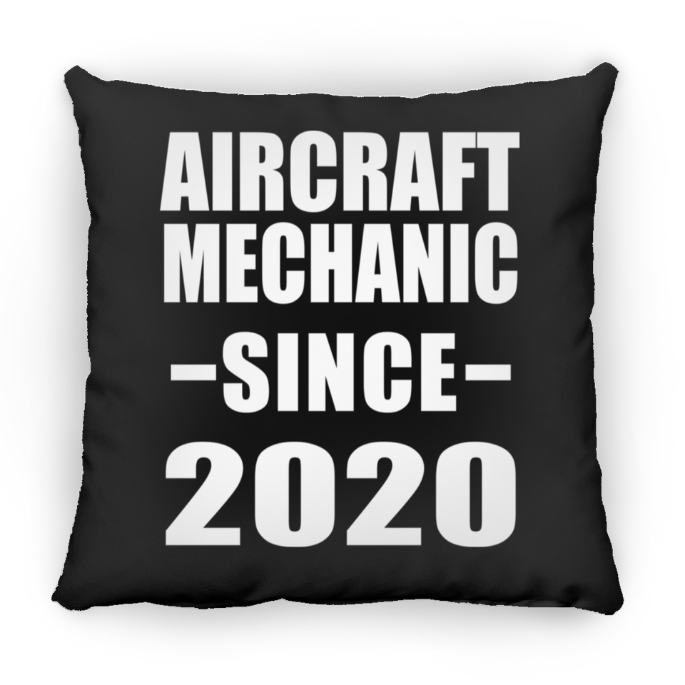 Aircraft Mechanic Since 2020 - Throw Pillow Black