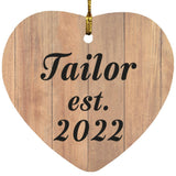 Tailor Established Est. 2022 - Heart Ornament C