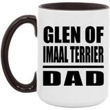 Glen Of Imaal Terrier Dad - 15oz Accent Mug Black