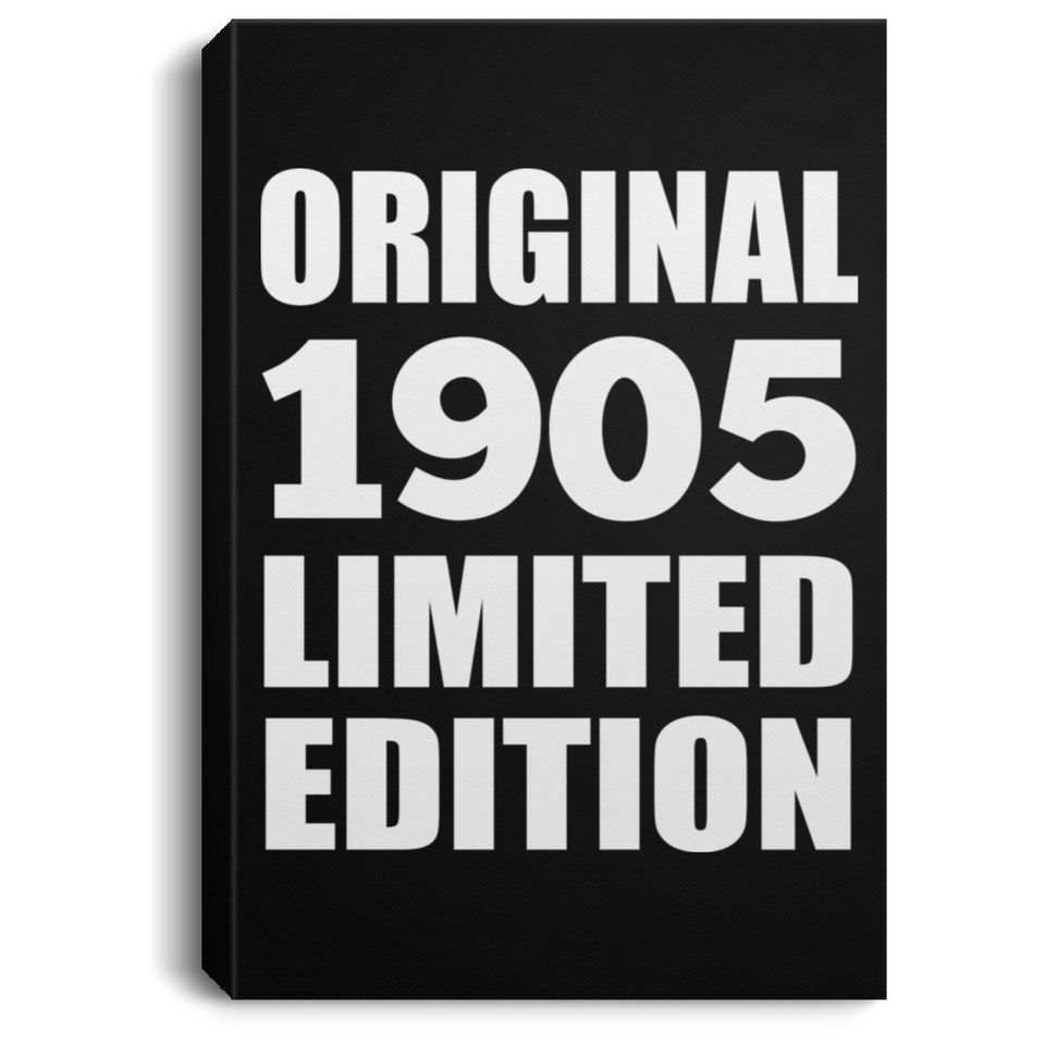 119th Birthday Original 1905 Limited Edition - Canvas Portrait