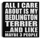 All I Care About Is My Bedlington Terrier - Canvas Square
