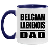 Belgian Laekenois Dad - 11oz Accent Mug Purple