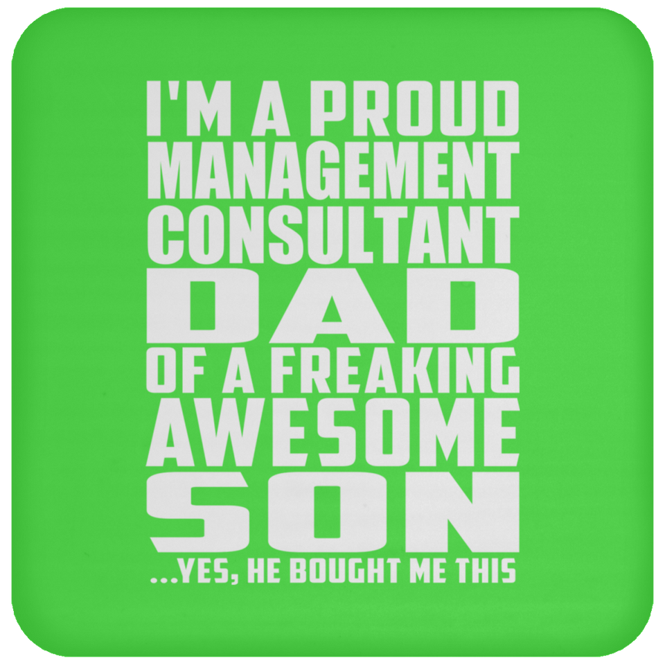 Proud Management Consultant Dad Of Awesome Son - Drink Coaster
