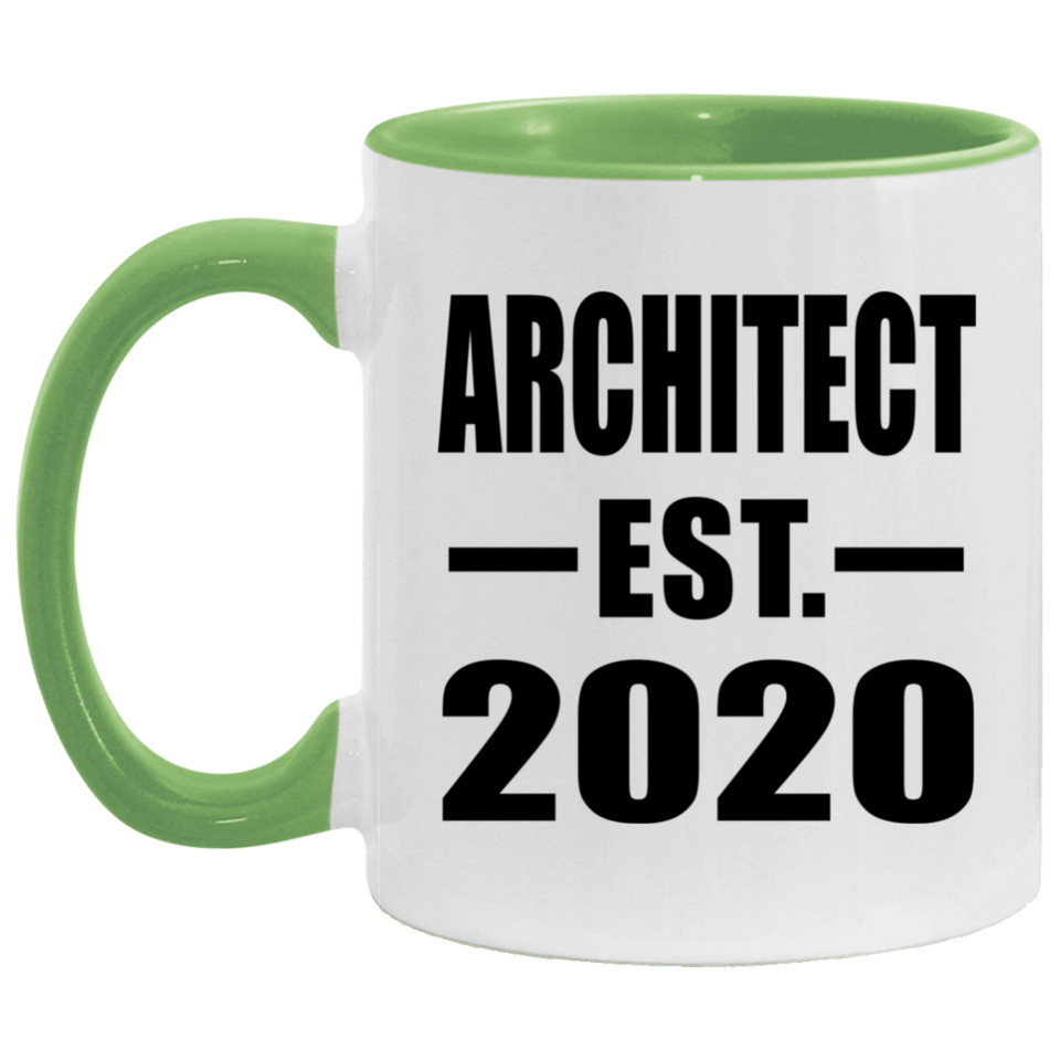 Architect Established EST. 2020 - 11oz Accent Mug Green