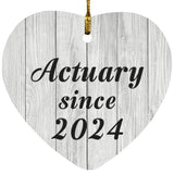 Actuary Since 2024 - Heart Ornament F