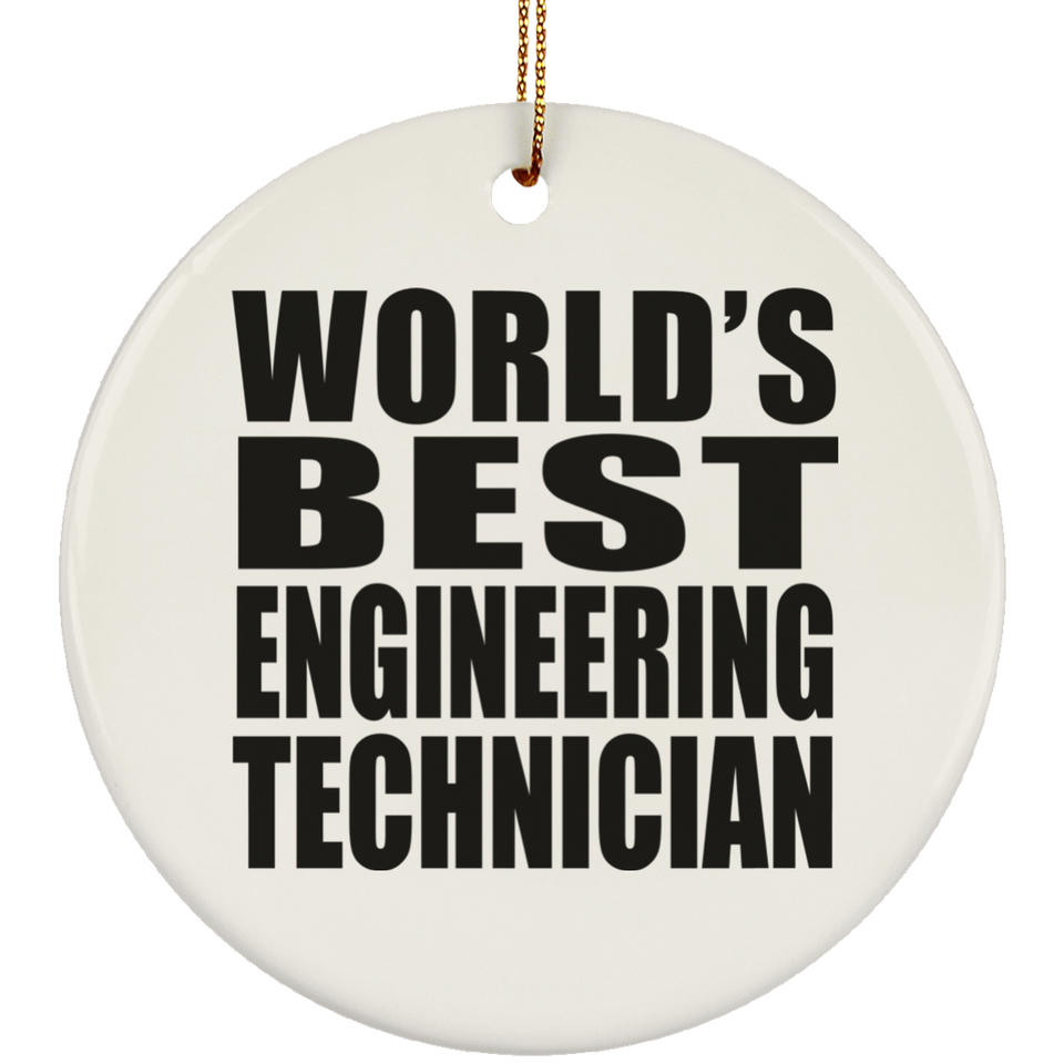 World's Best Engineering Technician - Circle Ornament