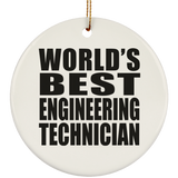 World's Best Engineering Technician - Circle Ornament