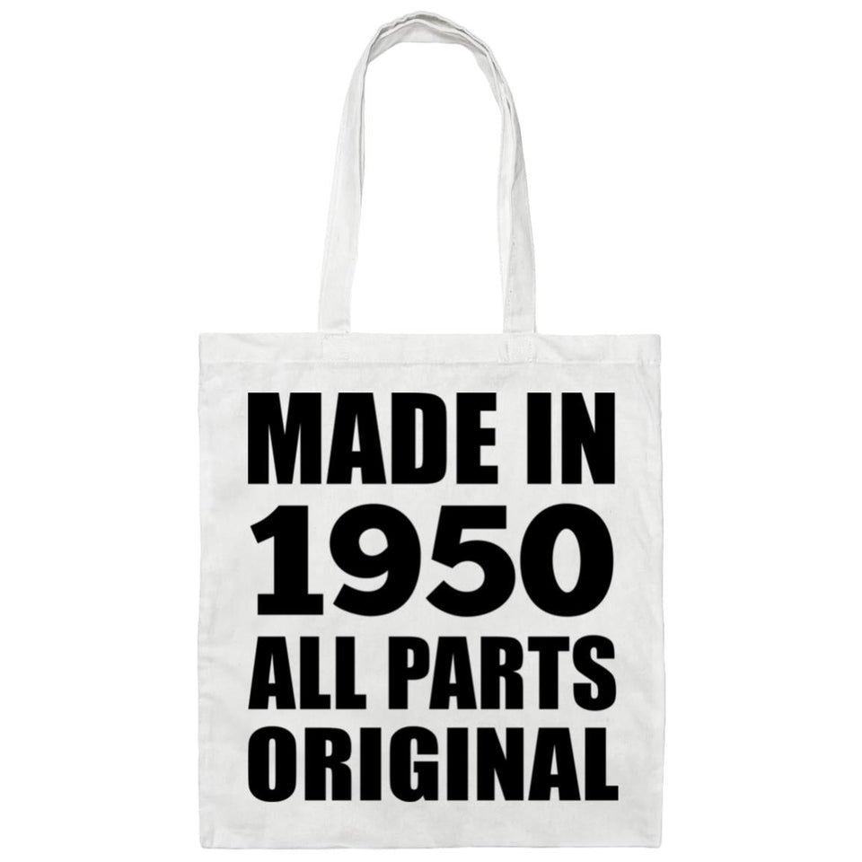74th Birthday Made in 1950 All Parts Original - Tote Bag White
