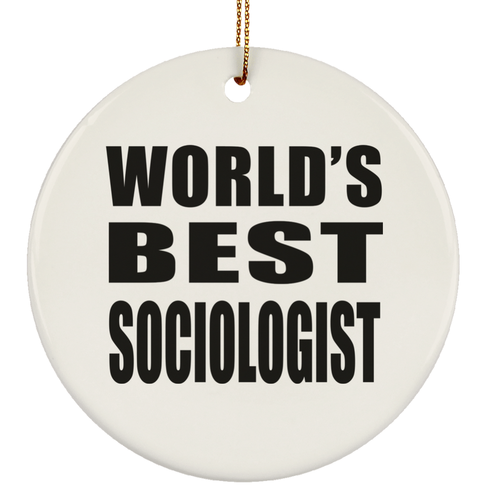 World's Best Sociologist - Circle Ornament
