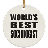 World's Best Sociologist - Circle Ornament
