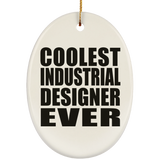Coolest Industrial Designer Ever - Oval Ornament
